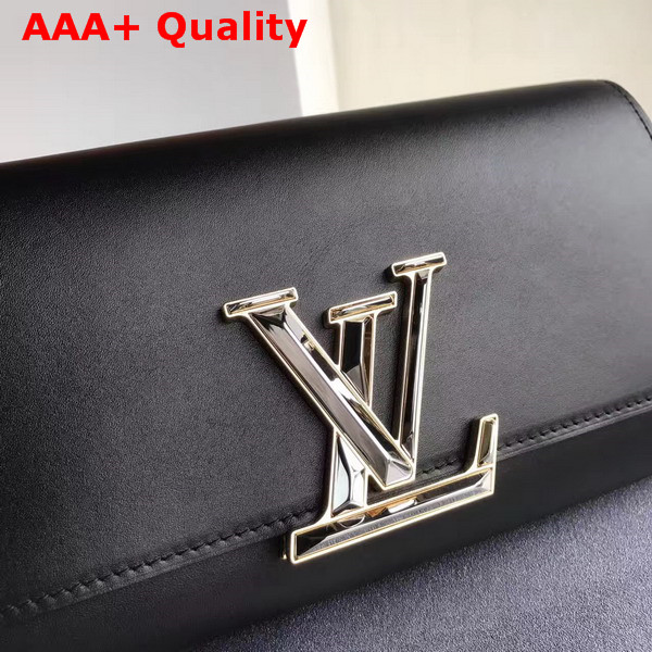 Louis Vuitton Louise in Black Glossy Patent Calfskin M42036 Replica