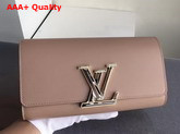 Louis Vuitton Louise in Nude Glossy Patent Calfskin Replica