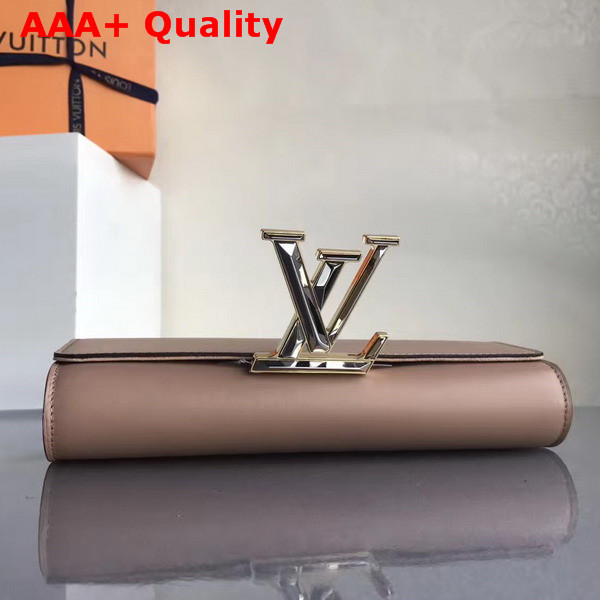 Louis Vuitton Louise in Nude Glossy Patent Calfskin Replica