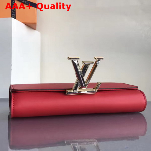 Louis Vuitton Louise in Red Glossy Patent Calfskin Replica