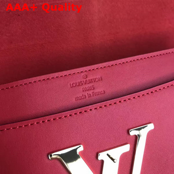 Louis Vuitton Louise in Red Glossy Patent Calfskin Replica