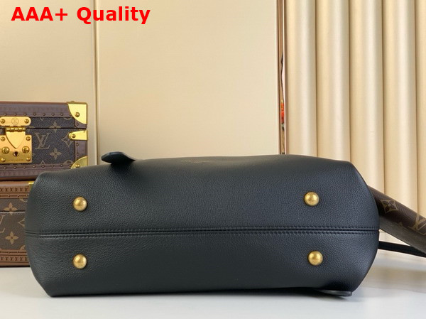 Louis Vuitton Low Key Cabas MM Bag in Black Grained Calfskin M25341 Replica