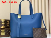 Louis Vuitton Low Key Cabas Prussian Blue Calf Leather Replica