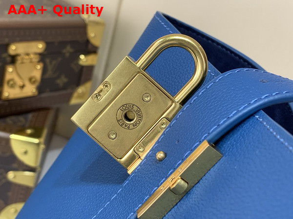 Louis Vuitton Low Key Cabas Prussian Blue Calf Leather Replica