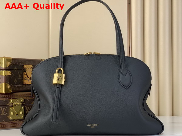Louis Vuitton Low Key Duffle Tote in Black Calf Leather M26257 Replica