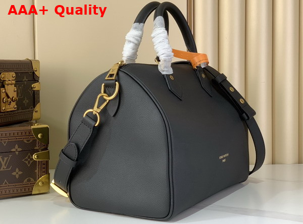 Louis Vuitton Low Key Edition of the Speedy Soft 30 Black Grained Calf Leather Edition M24891 Replica