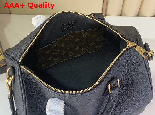 Louis Vuitton Low Key Edition of the Speedy Soft 30 Black Grained Calf Leather Edition M24891 Replica