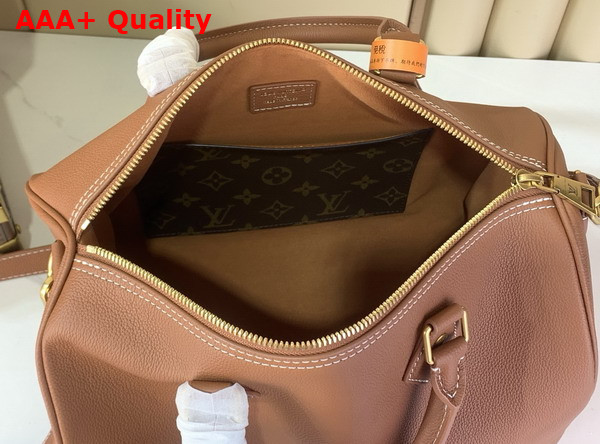 Louis Vuitton Low Key Edition of the Speedy Soft 30 Cognac Grained Calf Leather Edition M24892 Replica