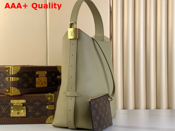 Louis Vuitton Low Key Hobo MM Bag in Clay Green Grained Calfskin M24988 Replica