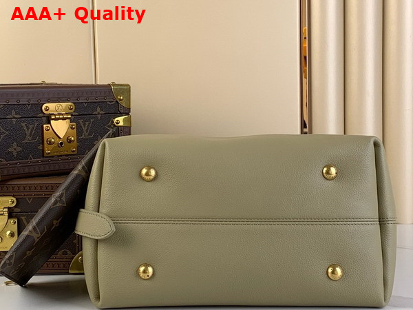 Louis Vuitton Low Key Hobo MM Bag in Clay Green Grained Calfskin M24988 Replica