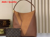 Louis Vuitton Low Key Hobo MM Cognac Brown Grained Calfskin and Suede M29156 Replica
