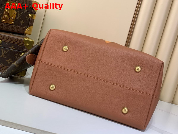 Louis Vuitton Low Key Hobo MM Cognac Brown Grained Calfskin and Suede M29156 Replica
