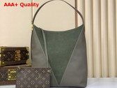Louis Vuitton Low Key Hobo MM Dark Fango Grained Calfskin and Suede M29144 Replica