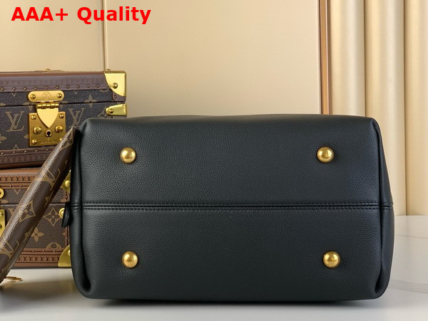 Louis Vuitton Low Key Hobo MM Handbag in Black Grained Calfskin M24856 Replica
