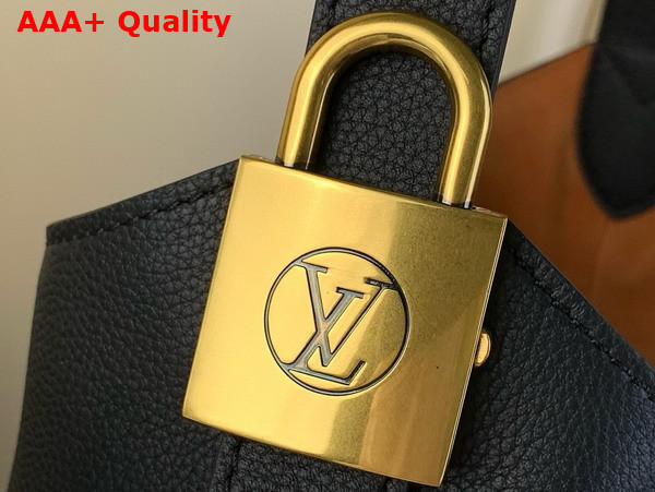 Louis Vuitton Low Key Hobo MM Handbag in Black Grained Calfskin M24856 Replica