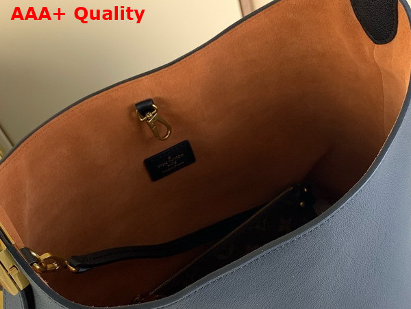 Louis Vuitton Low Key Hobo MM Handbag in Black Grained Calfskin M24856 Replica