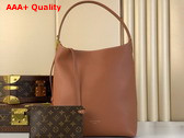 Louis Vuitton Low Key Hobo MM Handbag in Cognac Brown Grained Calfskin M24974 Replica