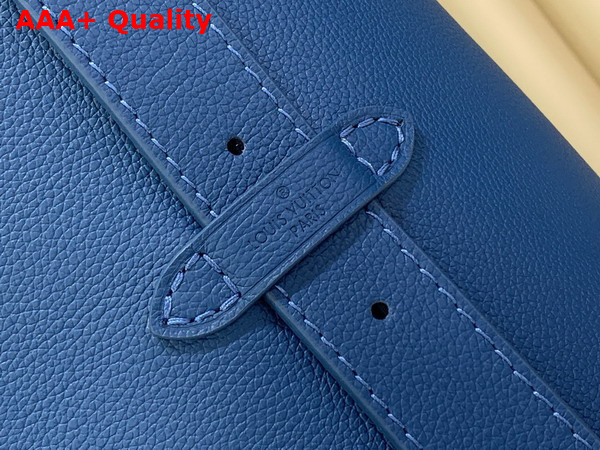 Louis Vuitton Low Key Hobo MM Prussian Blue Calf Leather M28220 Replica