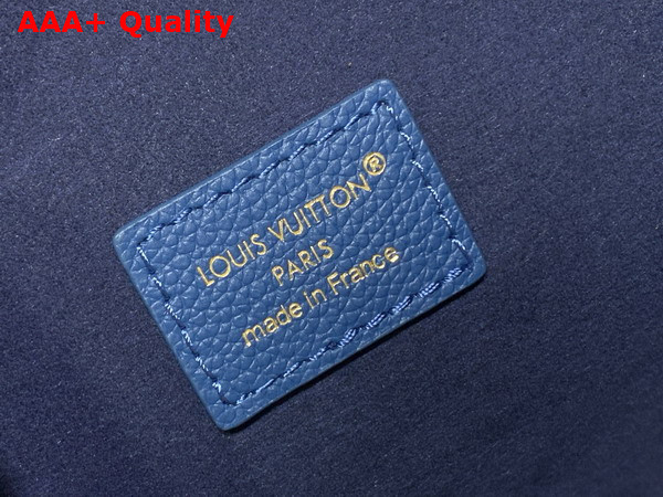 Louis Vuitton Low Key Hobo MM Prussian Blue Calf Leather M28220 Replica