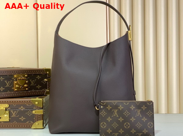 Louis Vuitton Low Key Hobo MM in Chocolate Brown Calf Leather M12982 Replica
