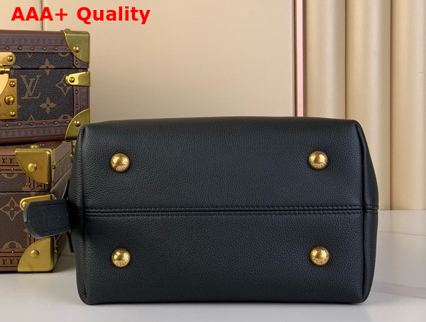 Louis Vuitton Low Key Hobo PM Bag in Black Grained Calfskin M25352 Replica