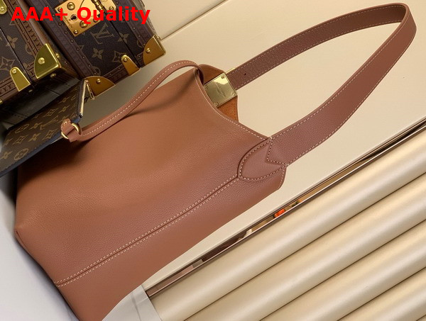 Louis Vuitton Low Key Hobo PM Bag in Cognac Grained Calfskin M25354 Replica
