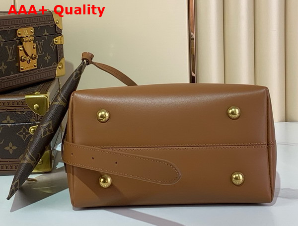 Louis Vuitton Low Key Hobo PM Ecru Cognac Cotton and Cowhide Leather M25468 Replica