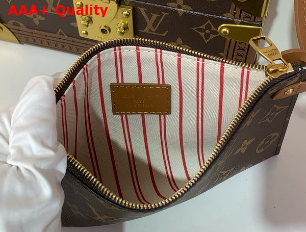 Louis Vuitton Low Key Hobo PM Ecru Cognac Cotton and Cowhide Leather M25468 Replica