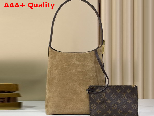 Louis Vuitton Low Key Hobo PM Hazelnut Suede Calfskin M29417 Replica