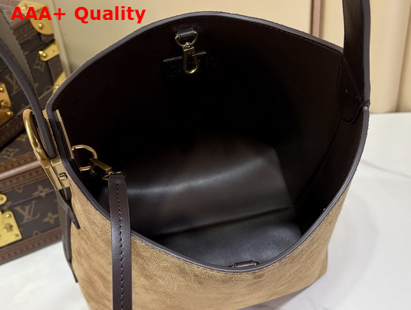 Louis Vuitton Low Key Hobo PM Hazelnut Suede Calfskin M29417 Replica