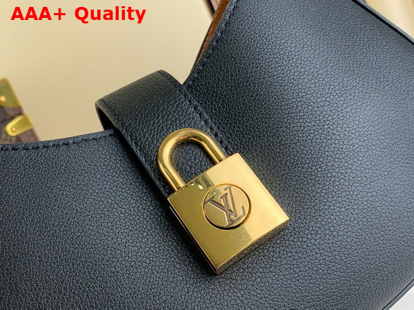 Louis Vuitton Low Key Shoulder Bag in Black Grained Calfskin M24611 Replica