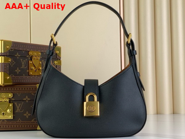 Louis Vuitton Low Key Shoulder Bag in Black Grained Calfskin M24611 Replica