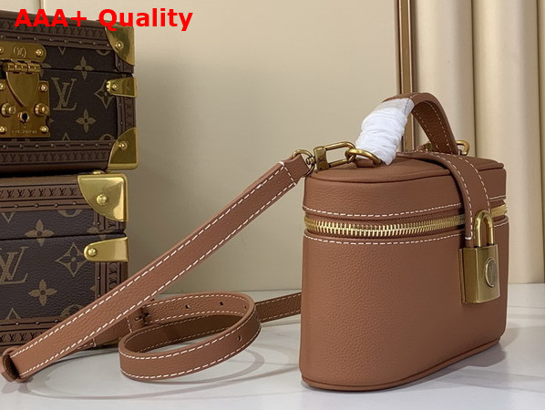 Louis Vuitton Low Key Vanity Pouch in Cognac Calfskin M27505 Replica