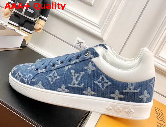 Louis Vuitton Luxembourg Sneaker Denim Monogram Navy Blue 1A5UGY Replica
