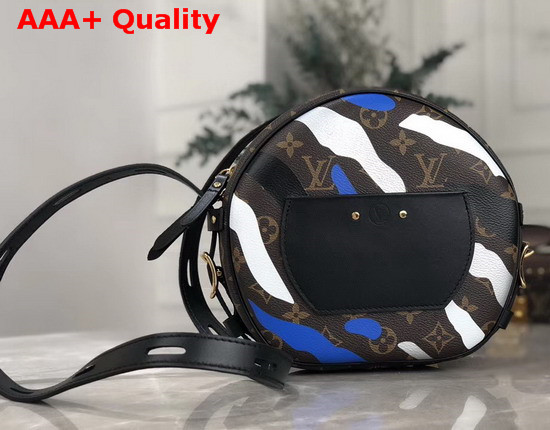 Louis Vuitton Lvxlol Boite Chapeau Souple Exclusive Monogram Canvas Patterned with Blue and Silver Camo M45095 Replica