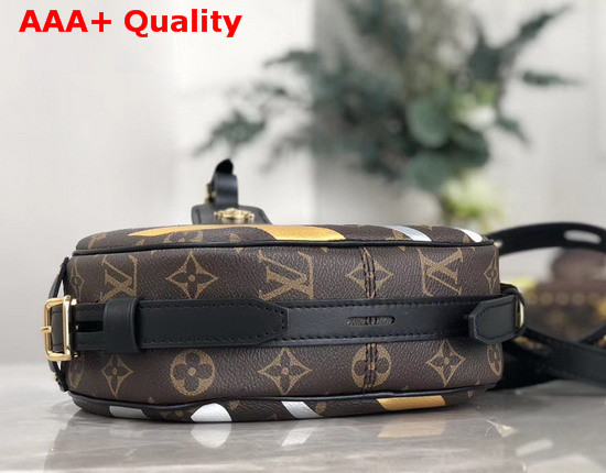 Louis Vuitton Lvxlol Boite Chapeau Souple Monogram Canvas Patterned with Gold and Silver Camo Replica