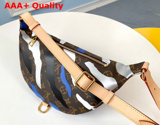 Louis Vuitton Lvxlol Bumbag Monogram Canvas Patterned with an Exclusive Blue and Silver Motif M45106 Replica