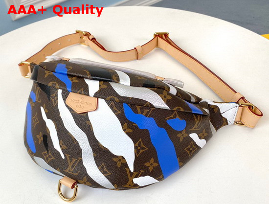 Louis Vuitton Lvxlol Bumbag Monogram Canvas Patterned with an Exclusive Blue and Silver Motif M45106 Replica
