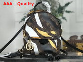 Louis Vuitton Lvxlol Palm Springs Mini Backpack in Monogram Canvas with Gold and Silver Camouflage Pattern M45143 Replica