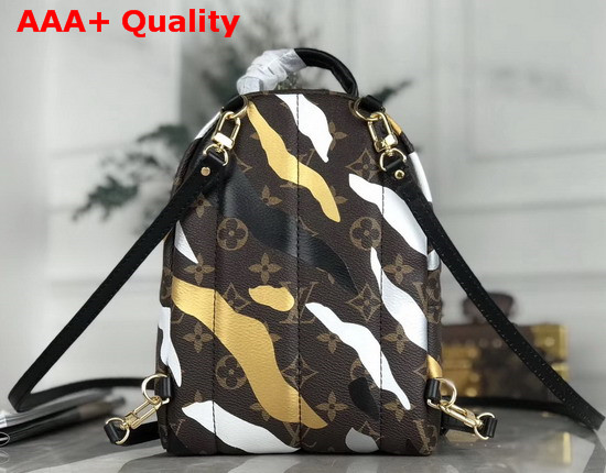 Louis Vuitton Lvxlol Palm Springs Mini Backpack in Monogram Canvas with Gold and Silver Camouflage Pattern M45143 Replica