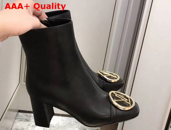 Louis Vuitton Madeleine Ankle Boot in Black Calf Leather 1A5BPA Replica