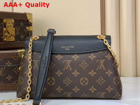 Louis Vuitton Madeleine BB Monogram Canvas and Black Leather M28424 Replica