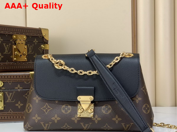 Louis Vuitton Madeleine BB Monogram Canvas and Black Leather M28424 Replica