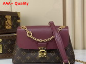 Louis Vuitton Madeleine BB Monogram Canvas and Brodeaux Leather M28587 Replica