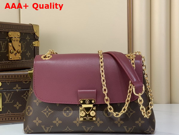 Louis Vuitton Madeleine BB Monogram Canvas and Brodeaux Leather M28587 Replica