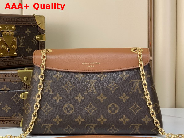 Louis Vuitton Madeleine BB Monogram Canvas and Cognac Leather M28588 Replica