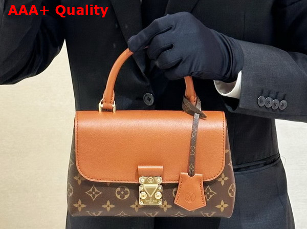 Louis Vuitton Madeleine BB Monogram Cognac Brown Coated Canvas M28288 Replica