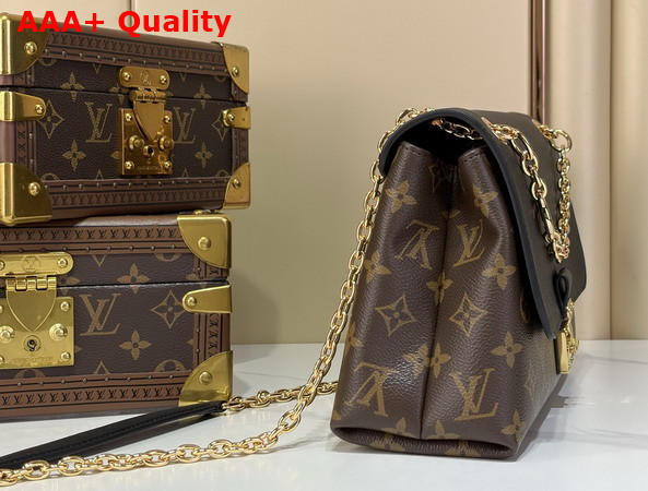 Louis Vuitton Madeleine PM Handbag in Monogram Canvas and Timeless Black Leather M28610 Replica