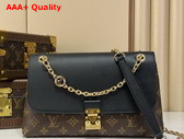 Louis Vuitton Madeleine PM Handbag in Monogram Canvas and Timeless Black Leather M28610 Replica