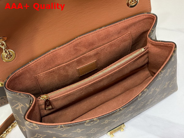 Louis Vuitton Madeleine PM Handbag in Monogram Canvas and Timeless Cognac Leather M28611 Replica
